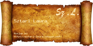 Sztari Laura névjegykártya