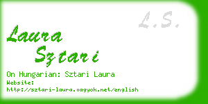 laura sztari business card